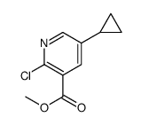 Methyl 2-chloro-5-cyclopropylnicotinate结构式