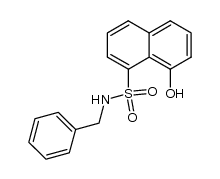 N-benzyl-8-hydroxynaphthalene-1-sulfonamide结构式