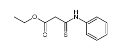 ethyl 2-phenylthiocarbamoyl acetate结构式