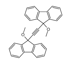 1,2-bis(9-methoxy-9H-fluoren-9-yl)ethyne结构式