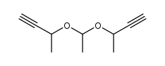 1,1-bis-(1-methyl-prop-2-ynyloxy)-ethane结构式