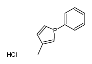 3-methyl-1-phenyl-1H-phosphole hydrochloride结构式
