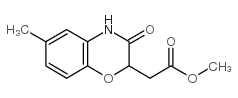 methyl 2-(6-methyl-3-oxo-4H-1,4-benzoxazin-2-yl)acetate Structure
