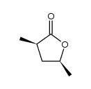 (2R,4S)-2,4-dimethylbutyrolactone结构式