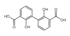 2,2'-dihydroxybiphenyl-3,3'-dicarboxylic acid Structure