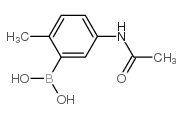5-乙酰胺-2-甲基苯硼酸结构式