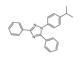 1-(p-cumenyl)-3,5-diphenyl-1H-1,2,4-triazole Structure