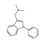 INDOLE, 3-((DIMETHYLAMINO)METHYL)-1-PHENYL-结构式