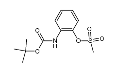 2-(Boc-amino)phenyl methanesulfonate Structure