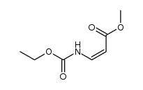 (Z)-methyl 3-((ethoxycarbonyl)amino)acrylate Structure