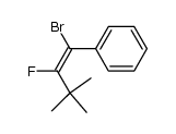 (Z)-(1-bromo-2-fluoro-3,3-dimethylbut-1-enyl)benzene结构式