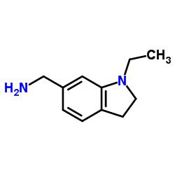 1-(1-Ethyl-2,3-dihydro-1H-indol-6-yl)methanamine Structure