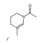 1-(3-methyl-5,6-dihydro-4H-pyrimidin-3-ium-1-yl)ethanone,iodide结构式