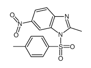 2-methyl-1-(4-methylphenyl)sulfonyl-6-nitrobenzimidazole Structure