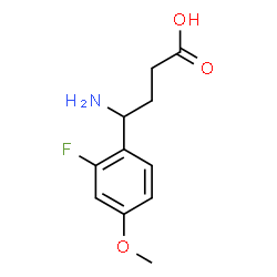 4-Amino-4-(2-fluoro-4-methoxyphenyl)butanoic acid structure