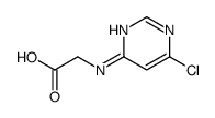 2-[(6-chloropyrimidin-4-yl)amino]acetic acid Structure