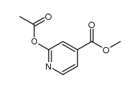 methyl 2-(acetyloxy)-4-pyridinecarboxylate结构式