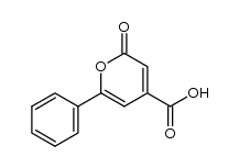 2-oxo-6-phenyl-2H-pyran-4-carboxylic acid结构式