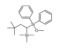 (3,3-dimethyl-1-trimethylsilylbutyl)-methoxy-diphenylsilane结构式