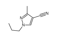 3-Methyl-1-propyl-1H-pyrazole-4-carbonitrile Structure