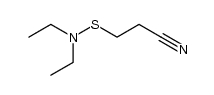 3-((diethylamino)thio)propanenitrile Structure