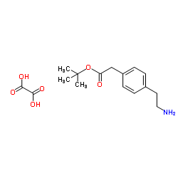 2-Methyl-2-propanyl [4-(2-aminoethyl)phenyl]acetate ethanedioate (1:1)结构式