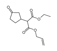 1-allyl 3-ethyl 2-(3-oxocyclopentyl)malonate Structure