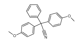 bis-(4-methoxy-phenyl)-phenyl-acetonitrile Structure