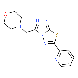 3-(4-Morpholinylmethyl)-6-(2-pyridinyl)[1,2,4]triazolo[3,4-b][1,3,4]thiadiazole Structure