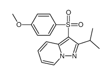 3-(4-methoxyphenyl)sulfonyl-2-propan-2-ylpyrazolo[1,5-a]pyridine结构式