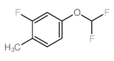 4-(Difluoromethoxy)-2-fluoro-1-methyl-benzene结构式