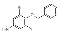 4-(苄氧基)-3-溴-5-氟苯胺结构式