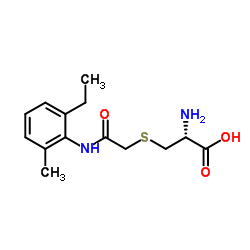 S-{2-[(2-Ethyl-6-methylphenyl)amino]-2-oxoethyl}-L-cysteine Structure