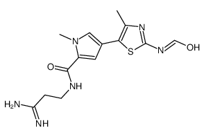 5-(5-(((3-amino-3-iminopropyl)amino)carbonyl)-1-methyl-1H-pyrrol-3-yl)-2-(formylamino)-4-methylthiazole picture