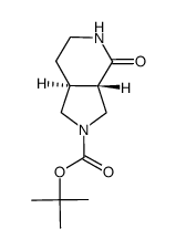Trans-Tert-Butyl-4-Oxohexahydro-1H-Pyrrolo[3,4-C]Pyridine-2(3H)-Carboxylate Structure