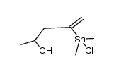 4-(chlorodimethylstannyl)pent-4-en-2-ol Structure