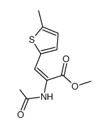 (Z)-2-Acetylamino-3-(5-methyl-thiophen-2-yl)-acrylic acid methyl ester Structure
