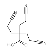 Heptanedinitrile,4-acetyl-4-(2-cyanoethyl)- Structure