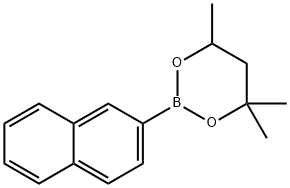 4,4,6-Trimethyl-2-(naphthalen-2-yl)-1,3,2-dioxaborinane Structure
