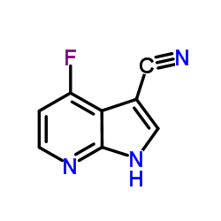 4-Fluoro-1H-pyrrolo[2,3-b]pyridine-3-carbonitrile图片