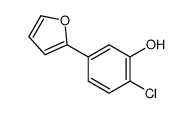2-chloro-5-(furan-2-yl)phenol结构式