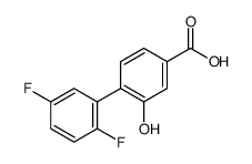 4-(2,5-difluorophenyl)-3-hydroxybenzoic acid Structure