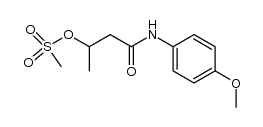 4-((4-methoxyphenyl)amino)-4-oxobutan-2-yl methanesulfonate结构式