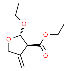 3-Furancarboxylicacid,2-ethoxytetrahydro-4-methylene-,ethylester,trans-(9CI)结构式