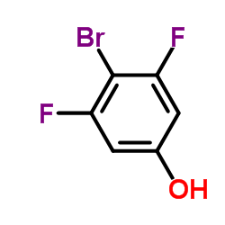 4-溴-3,5-二氟苯酚结构式