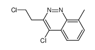 3 -(2-Chloroethyl)-4-chloro-8-methylcinnoline结构式