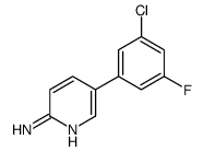 5-(3-chloro-5-fluorophenyl)pyridin-2-amine Structure
