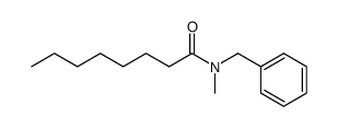 N-benzyl-N-methyloctanamide结构式