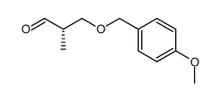 (2S)-3-[(4-methoxybenzyl)oxy]-2-methylpropanal结构式