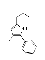 5-isobutyl-3-methyl-2-phenyl-1H-pyrrole Structure